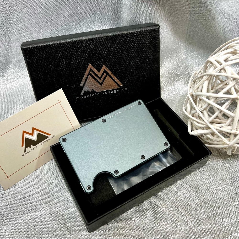 Mountain Voyage Co. Slim Metal Wallet/Money Clip **BRAND NEW** matte gray